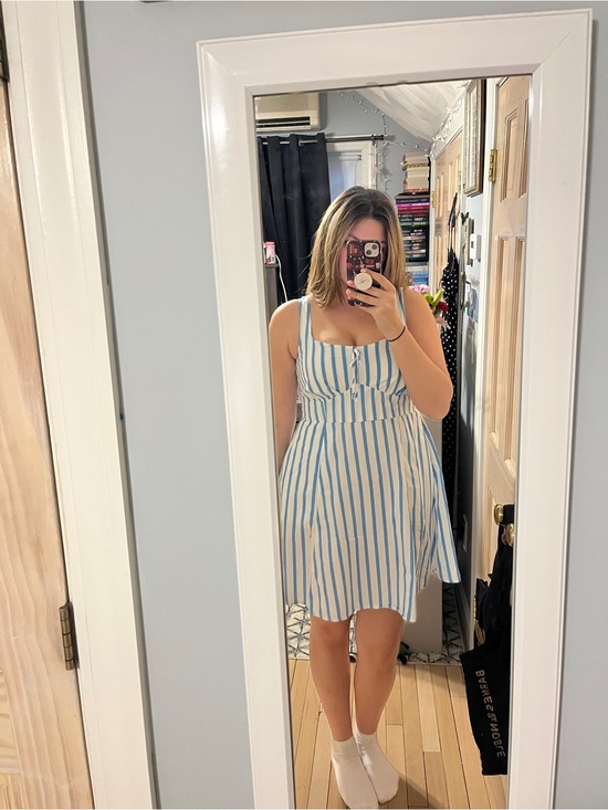Old Navy Dresses & Skirts - Old Navy Blue and White Striped Mini Sundress